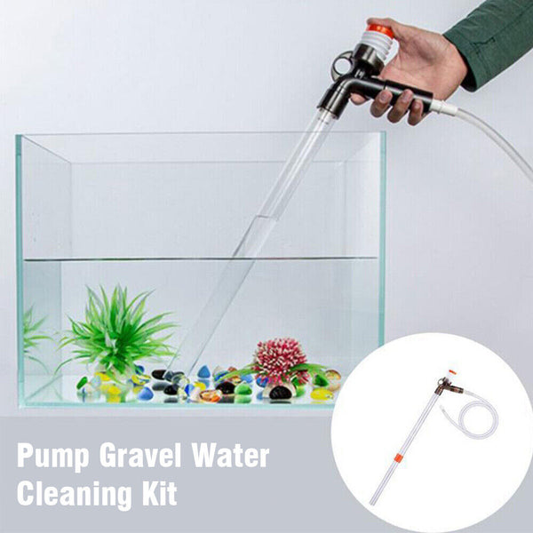 Pump Gravel Water Cleaning Kit Vacuum Cleaner Aquarium Fish Tank Siphon