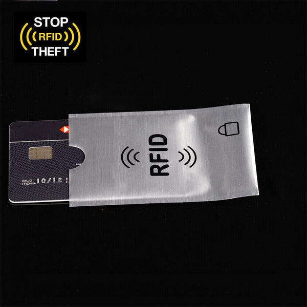 UP20X RFID Blocking Sleeve Secure Credit Debit Card ID Protector AntiScan Safety