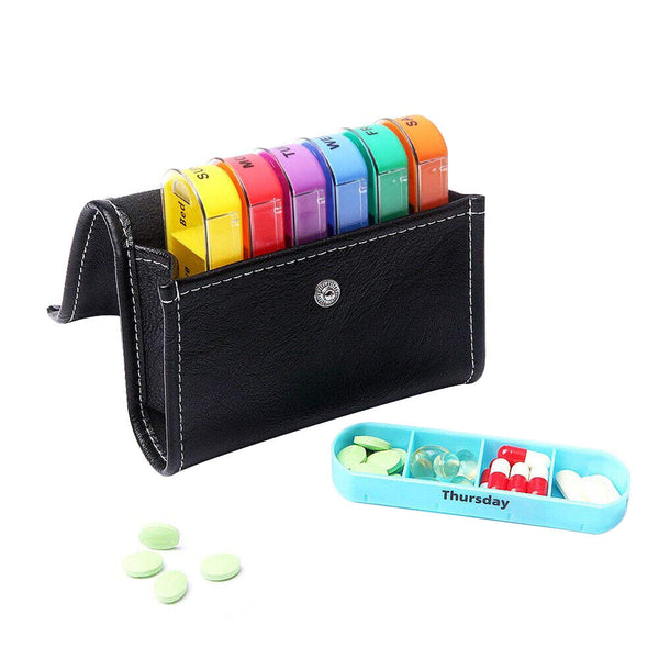 Pill Box 7 Day Medicine Tablet Dispenser Organiser Weekly Storage Case Container