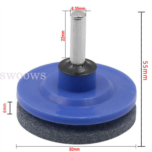 1-5PCS Lawn Mower Blade Sharpener Rotary Stone Grindstone Sharpening Drill Tool