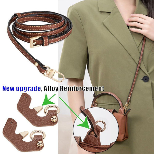 Replacement Hang Buckle & Adjustable Leather Strap Belt For Crossbody Bag AU