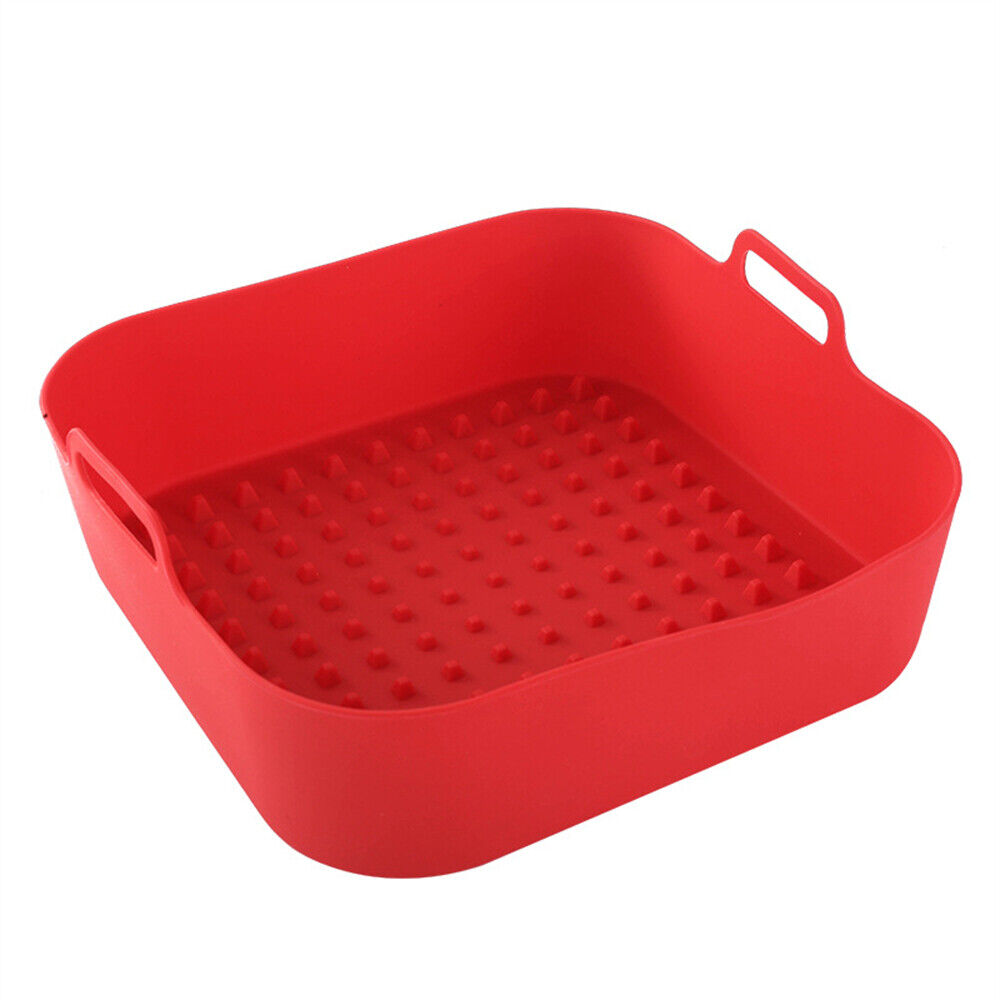 Square Air Fryer Mat Silicone Pot Baking Tray Liner Reusable Oven Accessories AU