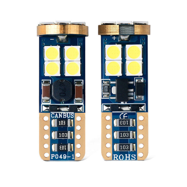 2X T10 W5W 3030 LED W5W CANBUS INDICATOR DECODE WHITE LIGHT BULB