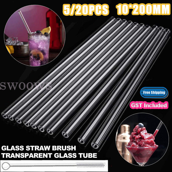 10/20 Pcs 10mm 1.5mm Thick Wall Borosilicate Glass Tube Pyrex Blowing Lab Tubing