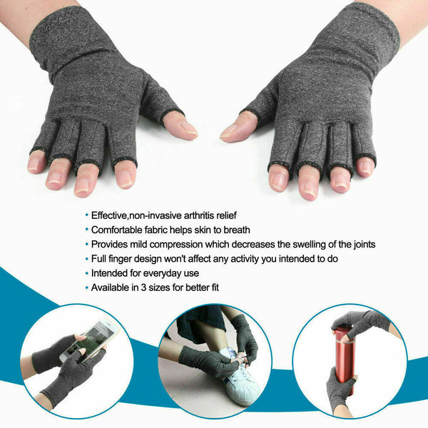 UP10pairs Arthritis Gloves Compression Joint Finger Hand Wrist Support Brace