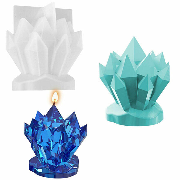 3D Iceberg Shap Candle Mold DIY Silicone Candle Holder Mould Resin Epoxy Casting