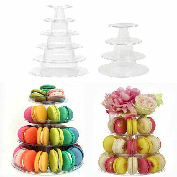 6 Tiers Macaron Tower Holder Display Rack Chocolate Cupcake Stand Wedding Party