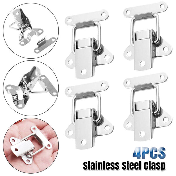 UP20PC Stainless Steel Clasp Case Clip Loop Suitcase Box Trunk Latch Lock Guitar