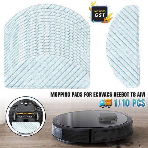 UP50pcs Mopping Pads Mop Cloth Rags For ECOVACS DEEBOT OZMO T8 AIVI T9 Power Max