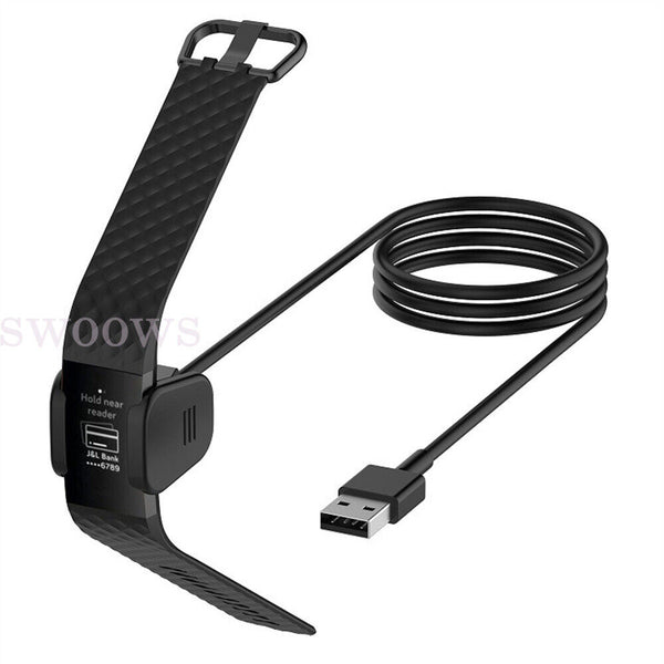 USB Replacement Charger Cable for Fitbit Charge 6 5 4 3 2 Luxe Versa 4 3 2