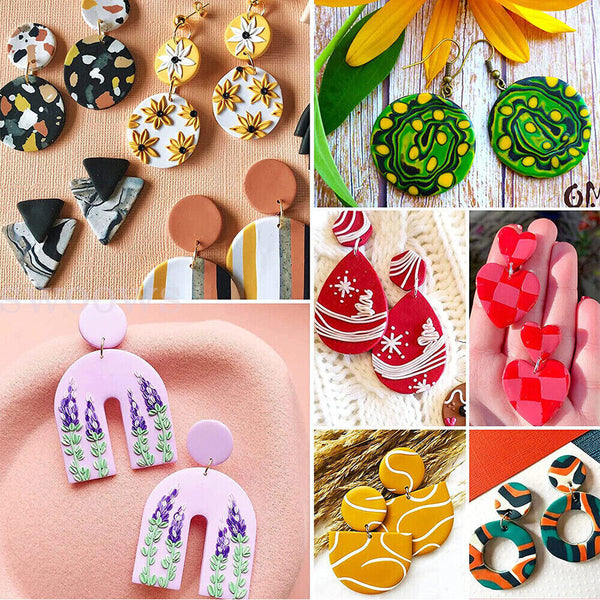 Polymer Clay Cutters Set Earring Making Mold Cutter Mould Cutters DIY Craft Gift