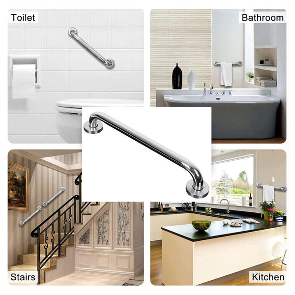 Safety Rail Wall Grab Bar Stainless Steel Pull Shower Handle Bathroom Handrail