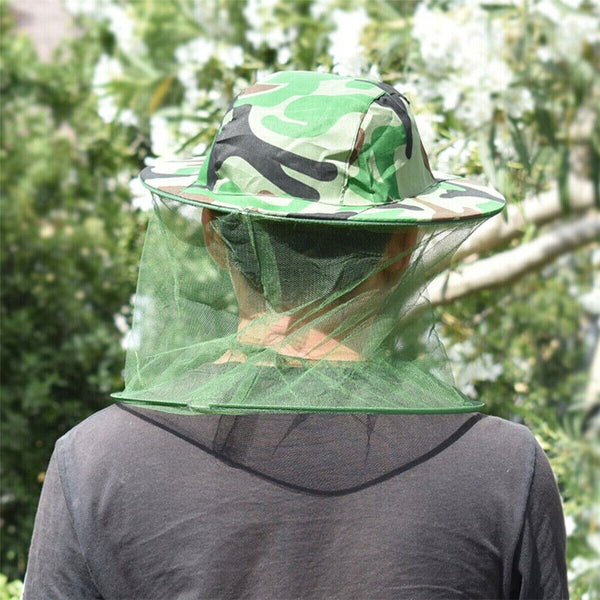 2Pcs Mosquito Insect Head Net Mesh Protector W/ Hat Fly Bee Fishing Camping