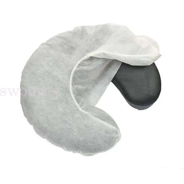 Up to 500pcs Disposable Massage Table Fitted Face Head Rest Cushion Circle Cover