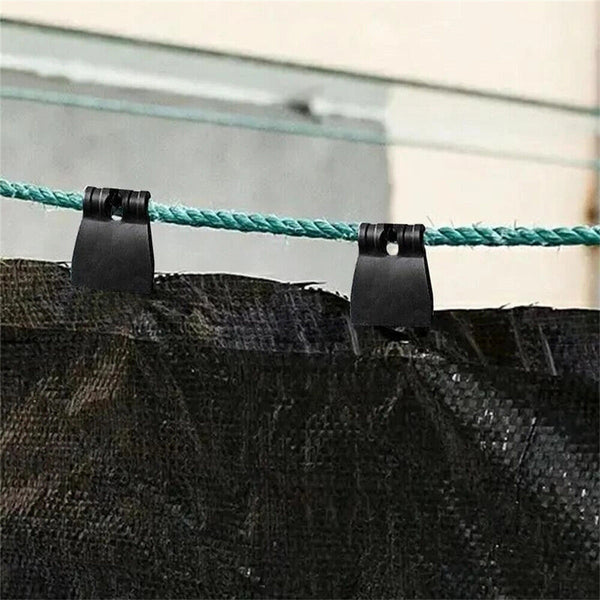 UV Fabric Clips Fasten Hang Expand Shade Cloth Shade Net Clips Black Up to 30x