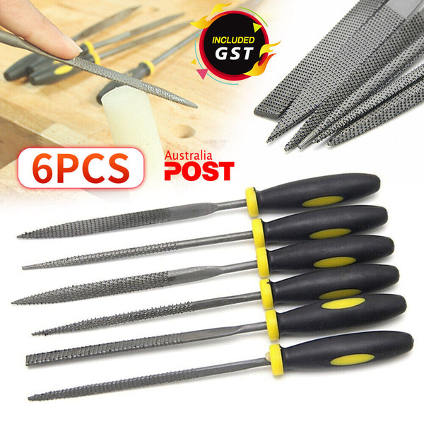 6PC Needle File Set Files For Metal Glass Stone Jewelry Wood Carving Craft Lot