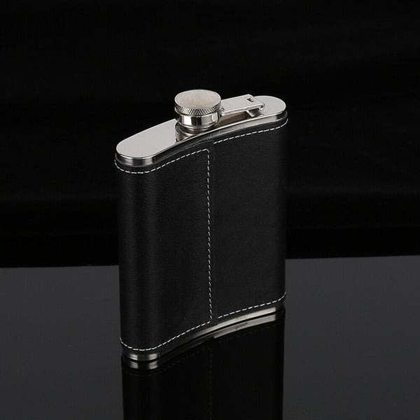 Stainless Steel Pocket Hip Flask Alcohol Whiskey Liquor Screw Cap 5-9 OZ