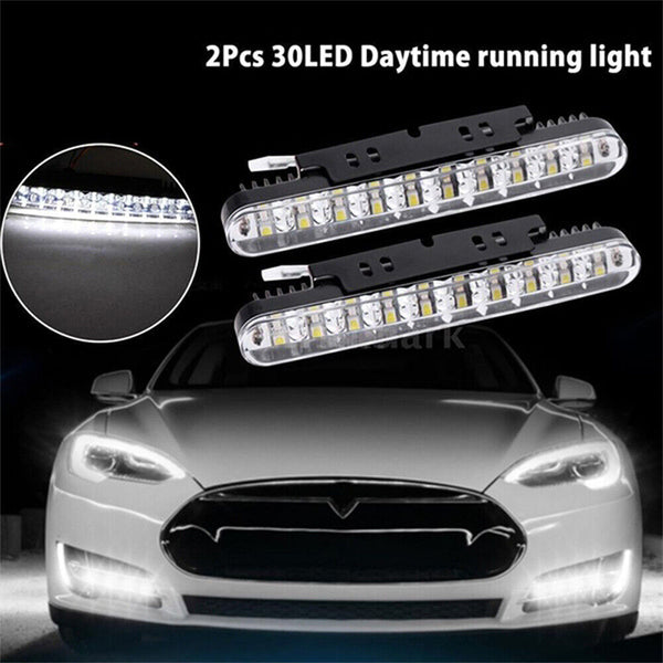 AU 2X 30 LED Car Daytime Running Light DRL Daylight Lamp with Indicators IP65