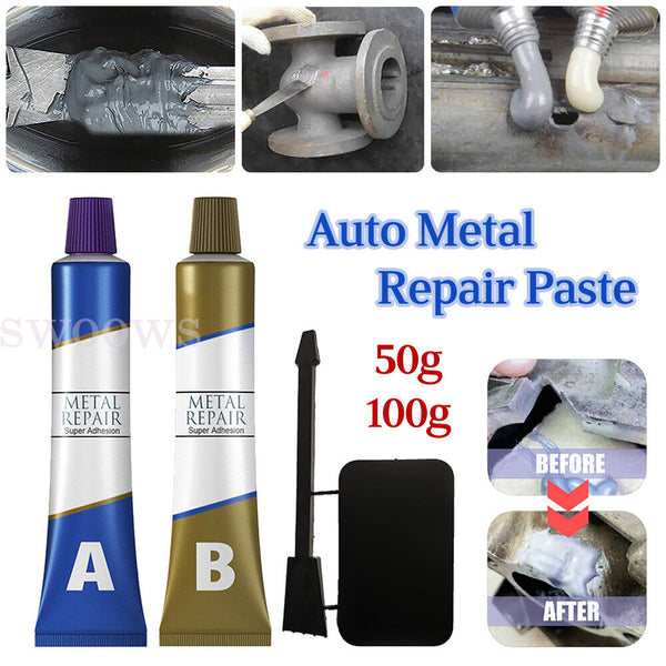 Industrial HEAT Resistance Cold Weld Auto Metal Repair Paste Adhesive Gel A&B AU