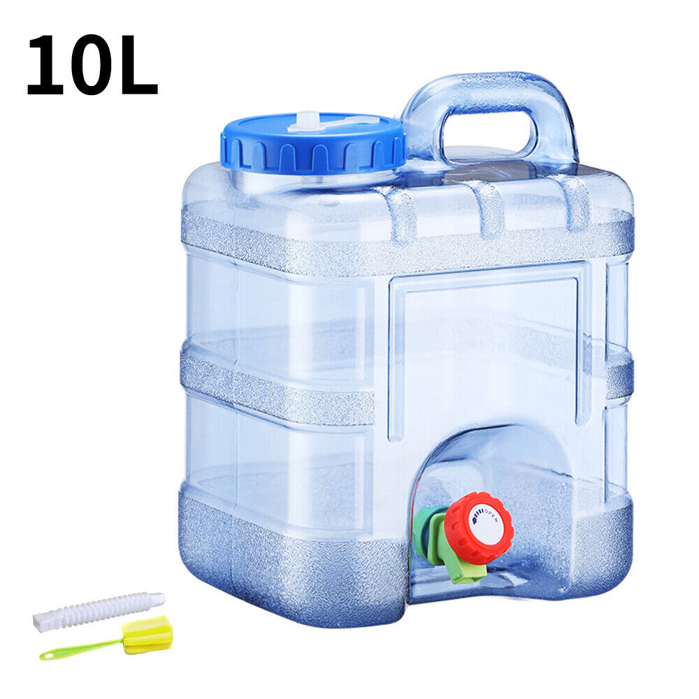 Portable Water Bucket Camping Water Container Outlet Tap Barrel Outdoor 5-25L