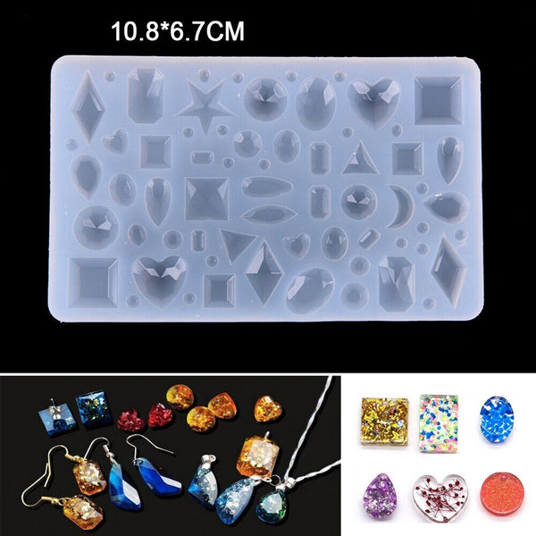 Silicone Pendant Mold Necklace Jewelry Resin Mould Epoxy Casting Craft NEW