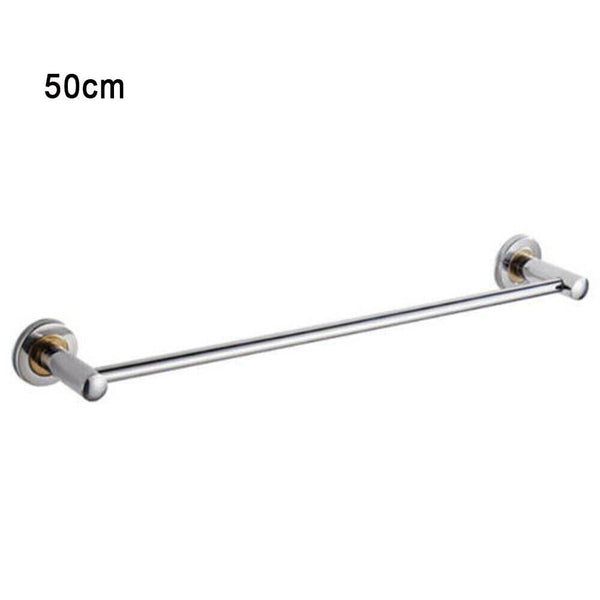 40/50cm Single Double Towel Rail Rack Holder Wall Mounted Bathroom Kitchen AU