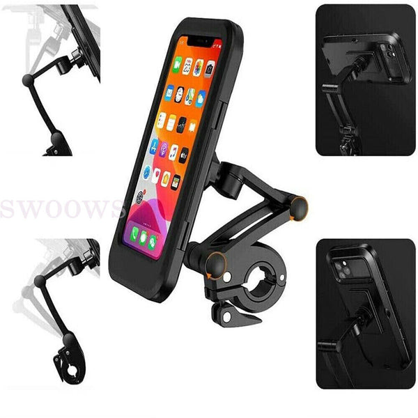 Waterproof Bicycle Bike Motorcycle Handlebar Mount Holder Case For Mobile Phone