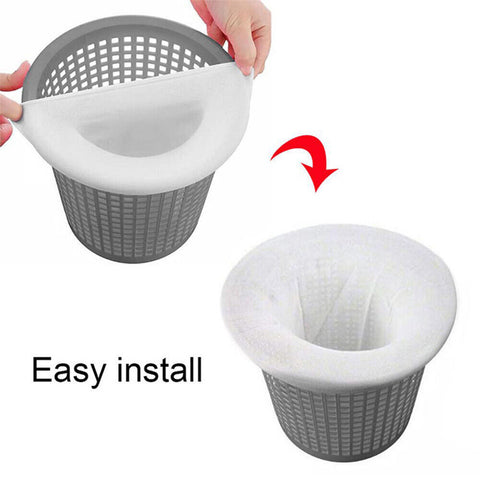 UP50x Durable Elastic Pool Filter Saver Sock Net Skimmer for Filters Basket