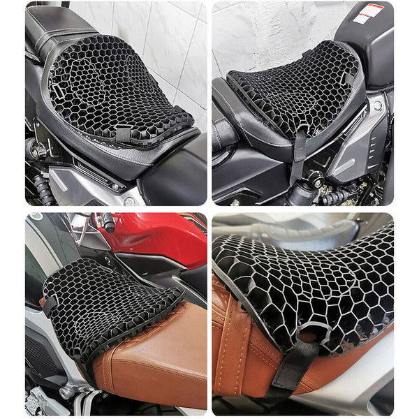 Universal Motorcycle Seat Cushion Cover Comfort Gel Pillow Pad Pressure Relief