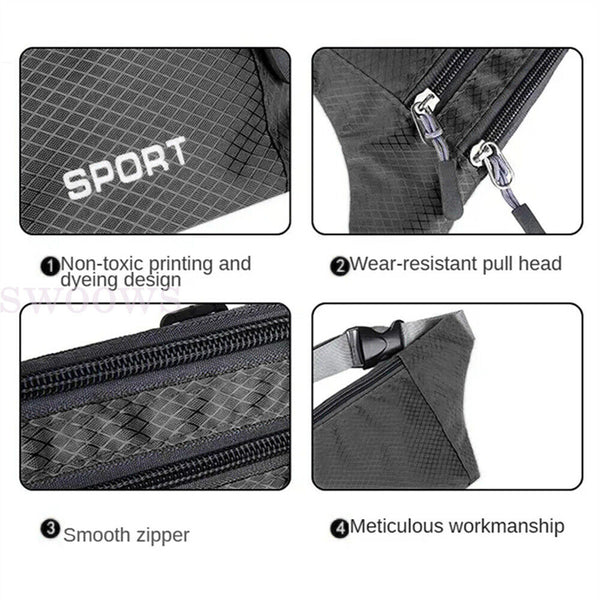 Running Waist Pouch Belt Sport Mobile Phone Holder Running Pack Gym Unisex Bags