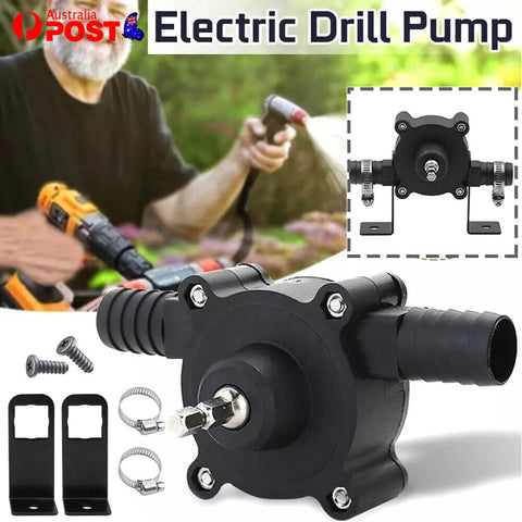 Drill Drive Self Priming Pump Water Oil Transfer Small Pumps Home Hand Electric