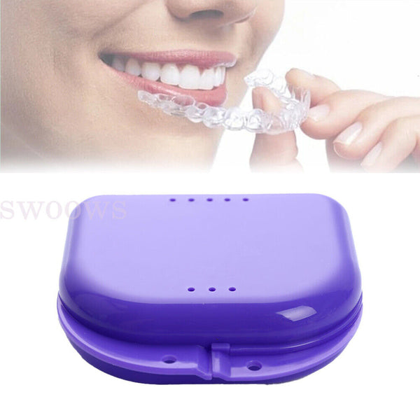 Orthodontic Retainer Box Teeth Mouth Denture Dental Case Guard Storage Sport