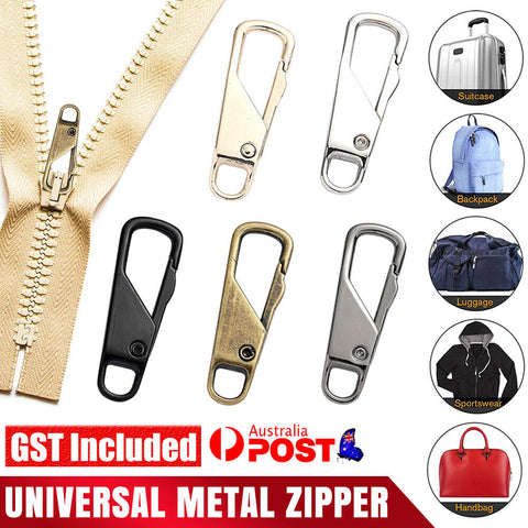 UP50 Universal Metal Zipper Pull Fixer Slider Puller Zip Head Repair Replacement