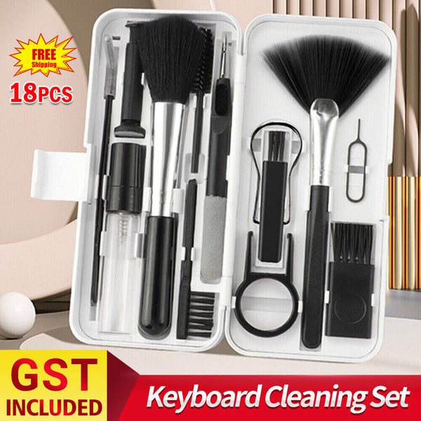 18Pcs Keyboard Cleaning Set Mobile Phone Laptop Cleaning Crevice Brush Descaling