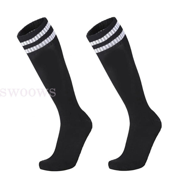 Up 3 Pair Kids Adult High Knee Football Sport Socks Footy Soccer Baseball Hockey