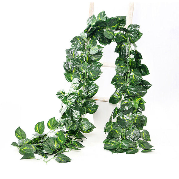 48x 2M Artificial Ivy Vine Fake Foliage Hanging Leaf Garland Plant Party Decor