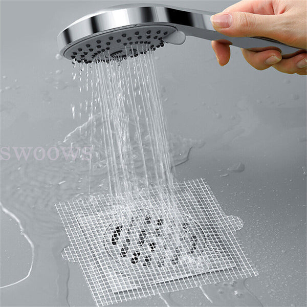 30 Pack Disposable Shower Drain Hair Catcher Hair Catcher Mesh Stickers