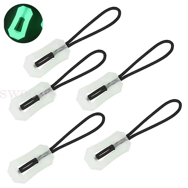 5/10pcs Outdoor Camping Hiking Backpack Anti-lost Luminous Zipper Pull