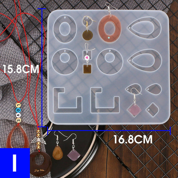 Silicone Earring Pendant Jewelry Mold Resin Casting Craft Mould DIY Epoxy Making