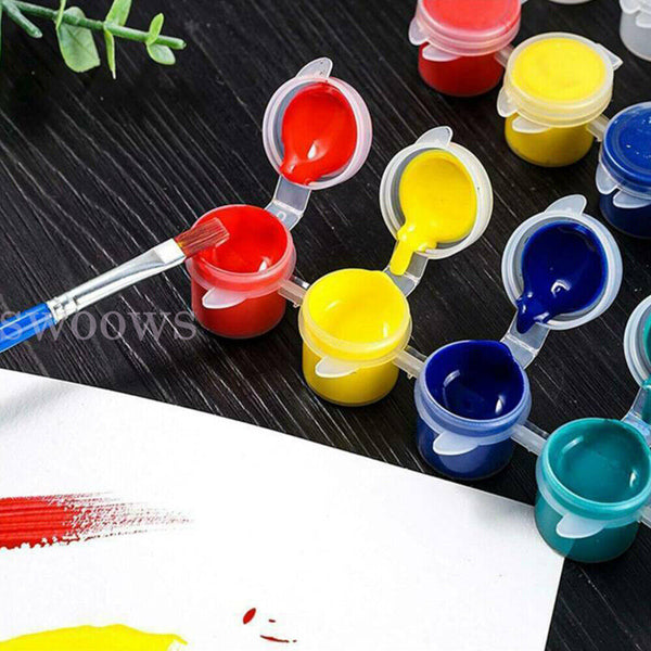 240X Empty Paint Pot Strips Plastic Mini Watercolor Draw Pigment Box 3ML