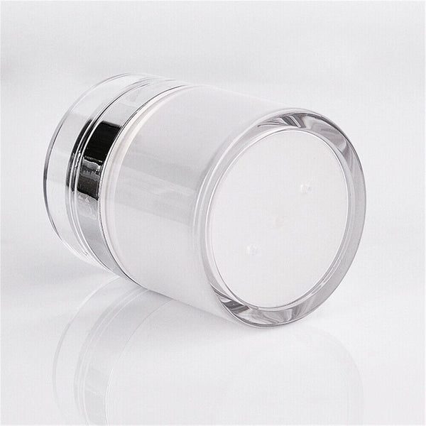 Airless Pump Cosmetic Jar Travel Vacuum Cream Bottle Refillable Container AU