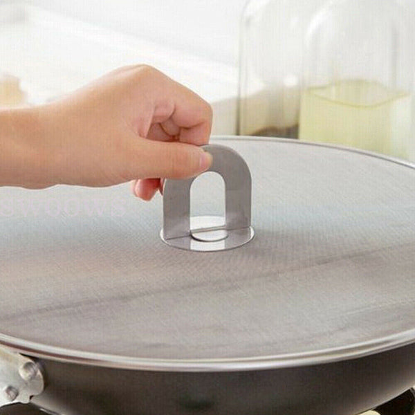 Anti Splatter Guard Oil Net Splash Cover Pan Screen Kitchen Cooking Frying 2size