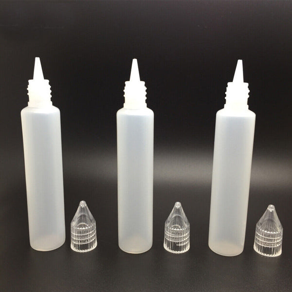 10PCS 15ML Squeezable Empty Plastic Needle Tip Oil Liquid Dropper Bottle New