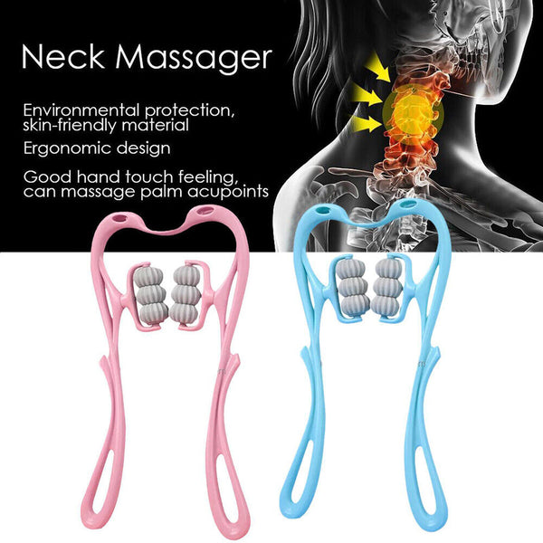 Shoulder Massager Fatigue Relieve Hand 6-Roller Neck