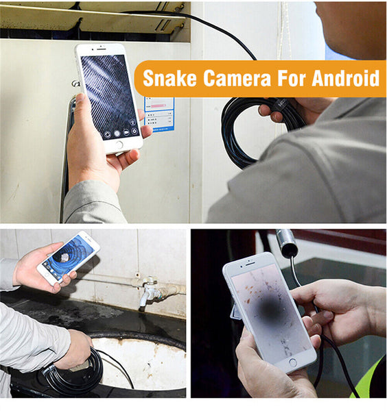 Waterproof HD Endoscope USB Type-C Borescope Inspection Snake Camera For Android