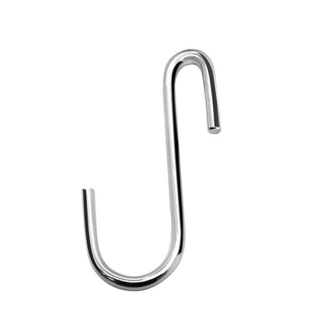 Up to 8x S-shaped Stainless Steel Hanging Hooks Kitchen Bathroom Hangers Holder