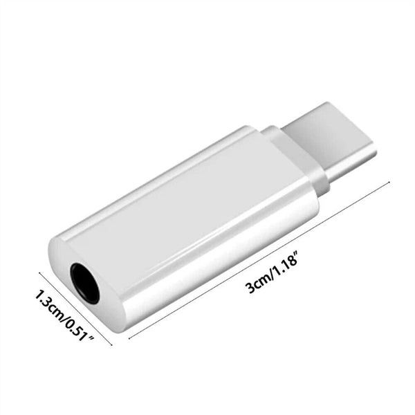 Type-C To 3.5mm Earphone USB-C Headphone Adapter Audio AU