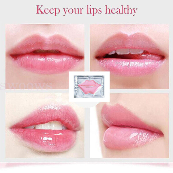 Up to100x Lip Pad Collagen Crystal Plumper Moisturizing Beauty Care Gel Patch AU