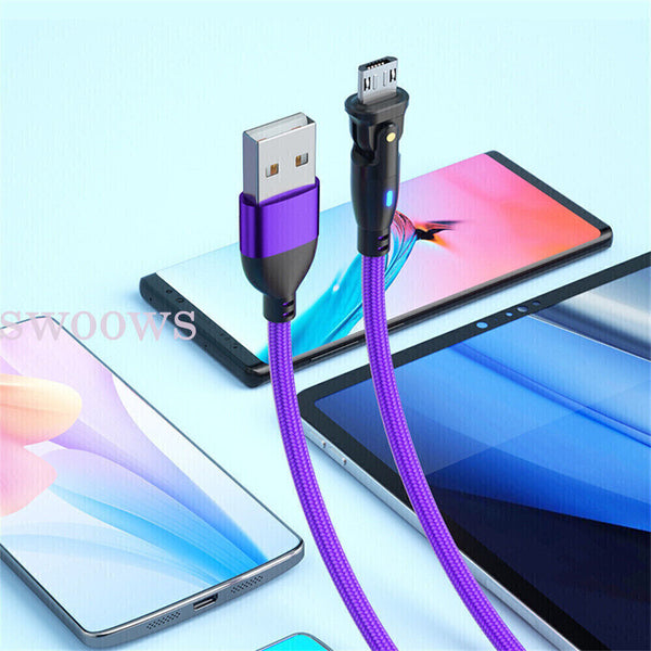 Charging Cable USB A To USB C/Micro USB For Samsung Data Charger Cord 2M 1M 0.5M