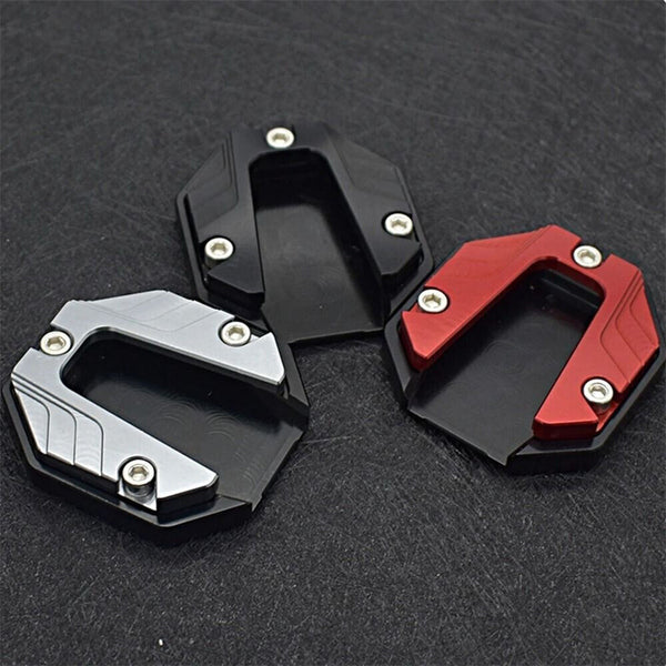 Motorcycle Bike Kickstand Extender Foot Side Stand Extension Pad Support Plate